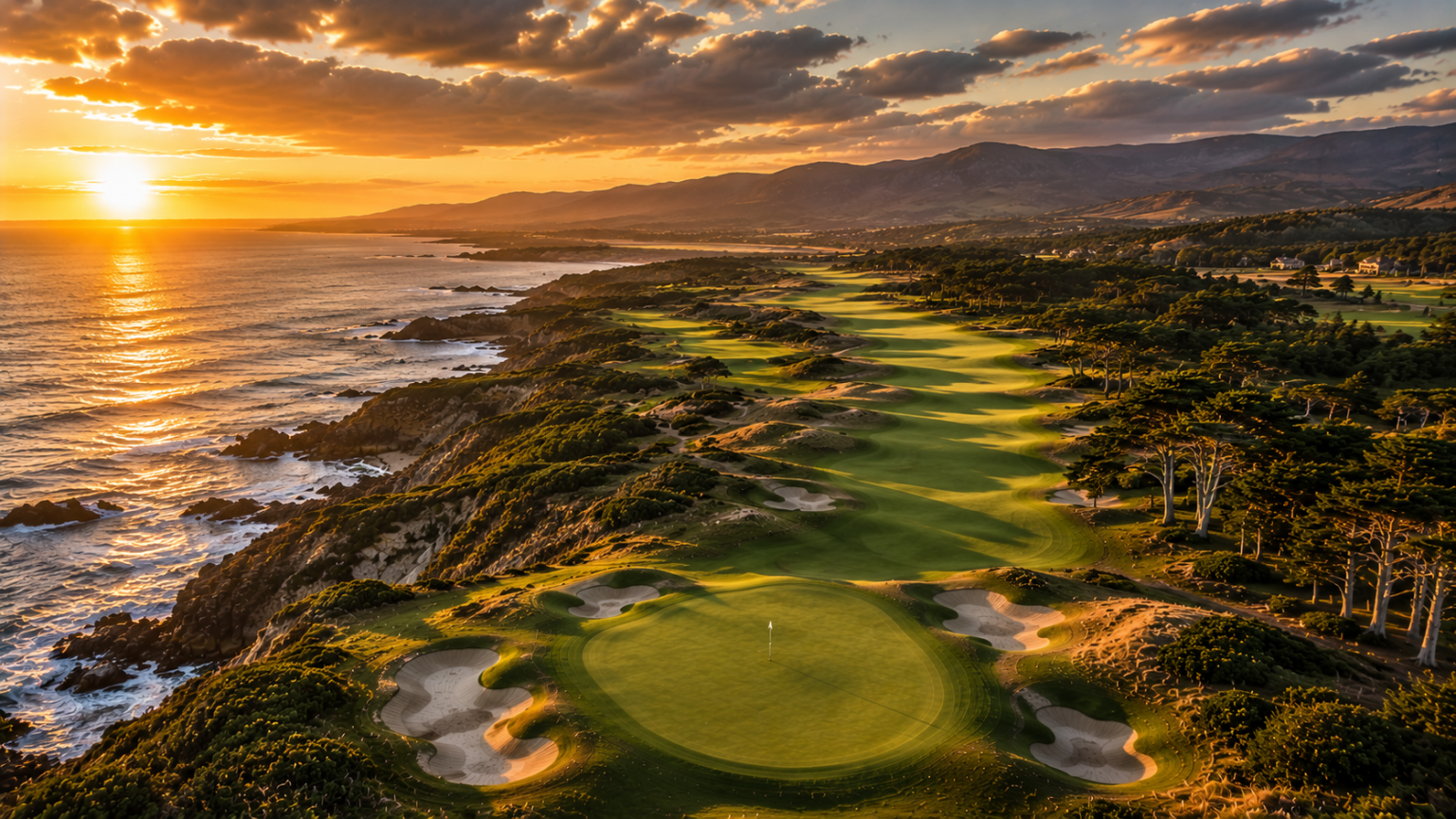 Costa Navarino — The Dunes Course (#70 in the World) The Dunes Course at Costa Navarino in Messinia, Greece, overlooking the Ionian landscape