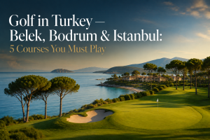 Golf course and resort scenery from Belek, Bodrum and Istanbul, featured in The Global Golfer guide to five must-play courses in Turkey