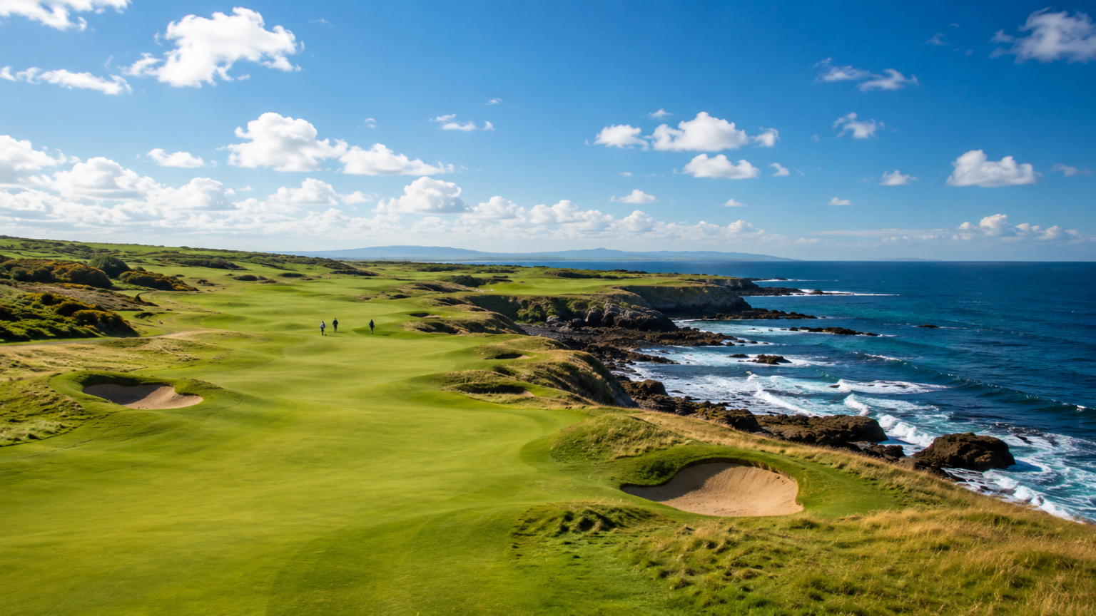 The Global Golfer Top 100 golf courses editorial graphic, presenting the definitive ranking of leading courses around the world