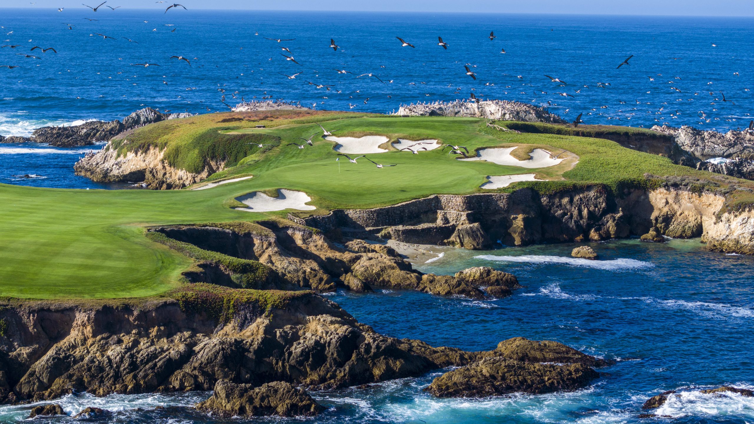 Cypress Point Club 16th hole on the Pacific coast