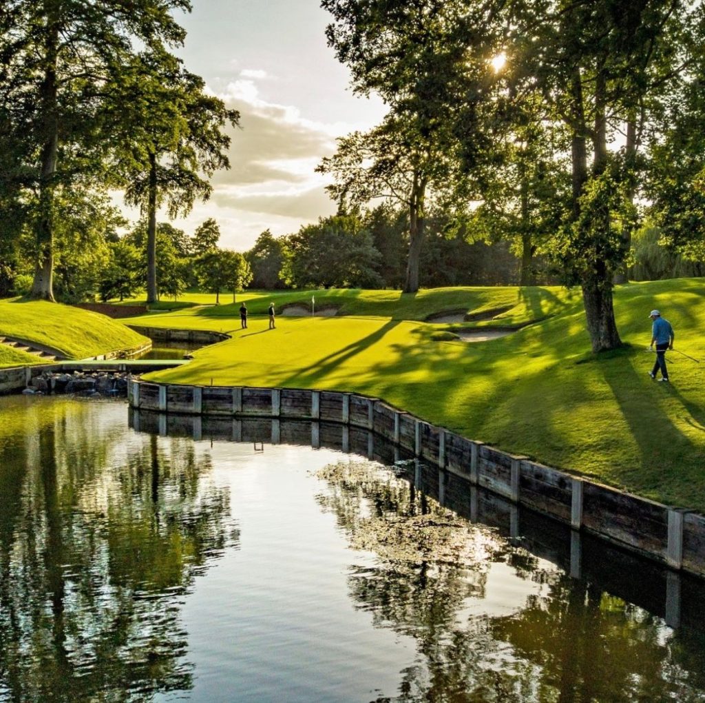 The Belfry Brabazon Course The Brabazon Course at The Belfry with water hazard, bunkers and mature trees