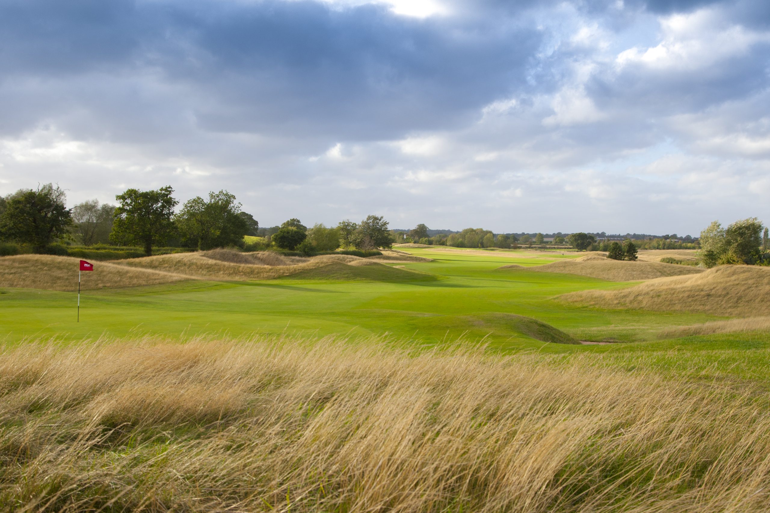 The Belfry PGA National Course with rolling fairways, bunkers and rough